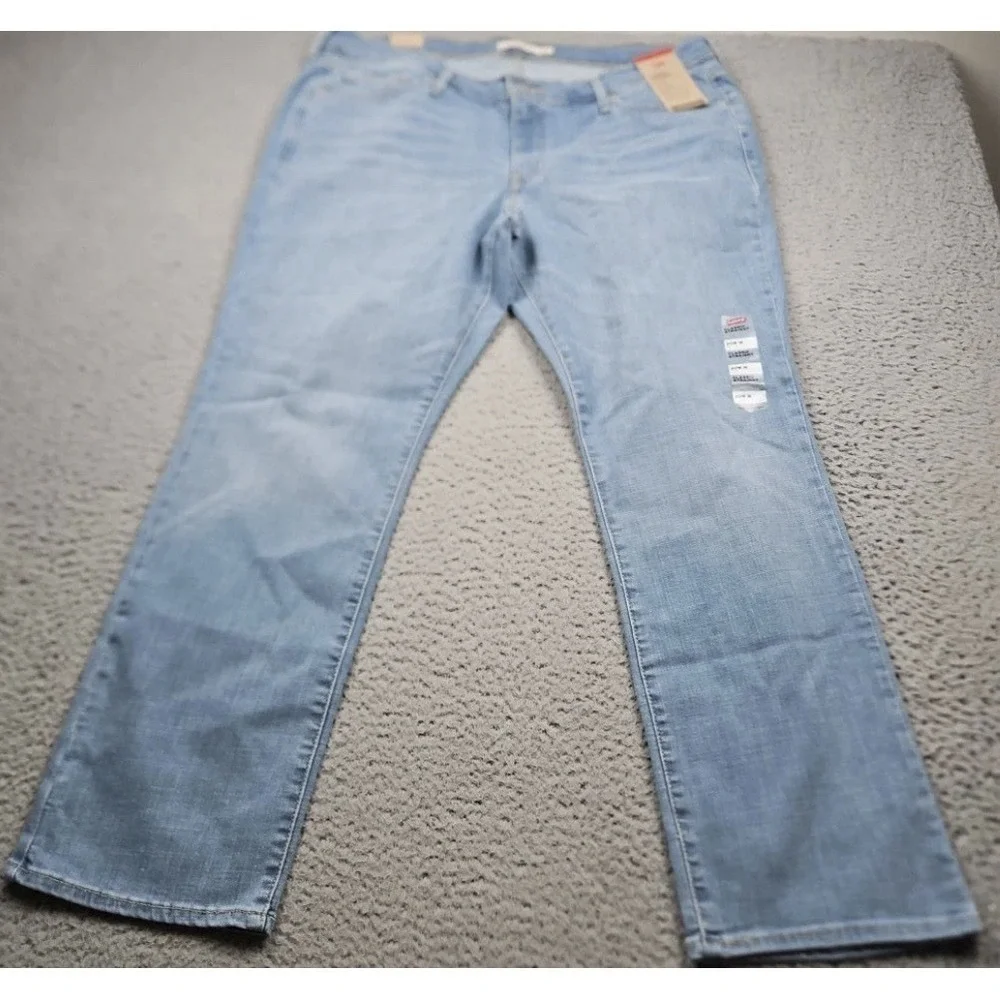 Levis Womens Blue Classic Straight Micros‎ Hyperfit 20W M